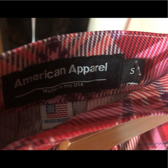 American Apparel Tennis Plaid Skirt Capsule Color - Picture 7 of 7
